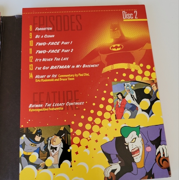 Batman The Animated Series Volume 1 DVD 4 Disc Set TV Show - Picture 3 of 10